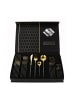 Cheffinger 24-teiliges Besteck Set aus hochwertigem Edelstahl in Gold