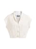 DreiMaster Damen Strick Weste in WOLLWEISS
