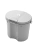 Rotho Babydesign Geruchsdichter Windelbehälter mit Deckel – 10L, hygienisch in stone grey