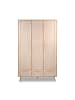 CALICOSY Schrank BALI in Helles Holz - (W) 120  x (H) 195  x (L) 55  cm