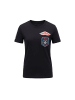 Mr&Mrs Italy Blau Schwarz Baumwolle Damen T-Shirt