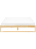 Beliani Doppelbett TALAIRAN in Braun - (W) 165 x (H) 31 x (L) 205 cm