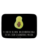 Mr. & Mrs. Panda Badematte Avocado Kern mit Spruch in Schwarz