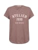 Mos Mosh MMCAMP O-SS Stripe Tee in Cowhide