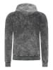 Rusty Neal Verwaschener Kapuzenpullover Regular Fit in Anthrazit