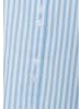 More & More feminine, gestreifte Kurzarm-Puffärmelbluse in skyblue/white