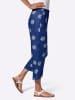 Sieh an! Culotte in royalblau-weiß-bedruckt