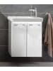 Fackelmann 3tlg-Gäste-WC-Set MILANO in weiß - 56(B) x 77(H) x 31(T) cm