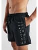 Bugatti Badeshorts Amalfi in schwarz-dunkel-uni