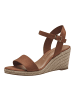 Tamaris Touch-It Keilsandalen Braun