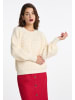 faina Damen Strickpullover in Wollweiss