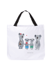 Mr. & Mrs. Panda Shopper Tasche Koala Familie zwei ohne Spruch in Weiß