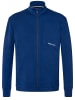 super.natural Merino Sweatjacke in blau