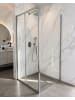 Beliani Duschkabine LANGUI in Silber - (W) 120 x (H) 190 x (L) 90 cm