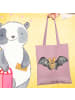 Mr. & Mrs. Panda Tote Bag Fledermaus Flügel ohne Spruch in Rosa Pastell