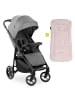 Hauck Buggy Shop N Care inkl. Komfort Sitzauflage in gray,pink