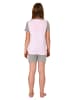 NORMANN Shorty Pyjama kurzarm Pferde - 74802 in rosa