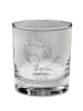 Mr. & Mrs. Panda Whisky Glas Rabe Sombrero ohne Spruch in Transparent
