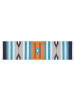 Beliani Kelim NORATUS in Bunt/Blau/Grau - (W) 80 x (L) 300 cm