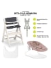 Hauck Beta Plus White 5-tlg. Newborn Set - Hochstuhl in weiss,rosa