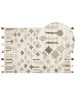 Beliani Kelim KAGHTSRASHEN in Bunt/Beige/Grau - (W) 160 x (L) 230 cm