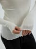 Seamless Basic Top Wooly in Off-white