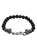 Steuer Modeschmuck Metall in Schwarz