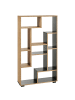 Beliani Bücherregal ALMA in Braun/Schwarz - (W) 70 x (H) 122 x (L) 20 cm