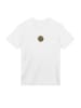 F4NT4STIC T-Shirt Happy Flower Bestickt in weiß