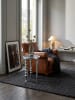KADIMA DESIGN Beistelltisch 44x44x63 cm Aluminium, Dreibein Design, Silber