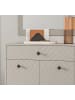 Inn.Furn Schuhschrank Sand matt 80 cm, Mehrzweckschrank mit gefräster Struktur