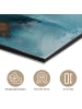 OnlyWow Metallbild Abstrakte Kunst gold blau