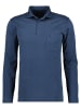 Ragman Softknit-Polo Kent-Kragen, Velvet-Touch in Blau
