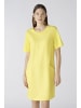 Oui Kleid Leinen-Baumwollpatch in yellow