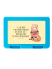 Mr. & Mrs. Panda Snackbox Roter Panda mit Spruch in Gelb Pastell