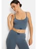 LSCN BY LASCANA Crop-Top in anthrazit meliert