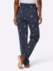 WITT WEIDEN Schlafanzug-Hose in marine-ocker-bedruckt