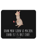 Mr. & Mrs. Panda Maus-Pad Alpaka Blume mit Spruch in Schwarz