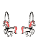 schmuck23 Silber Ohrringe 925 Pferd 0,7 cm x 0,8 cm