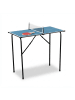 relaxdays Mini-Tischtennisplatte in Blau - (B)88 x (H)76 x (T)48 cm