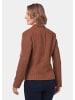 GOLDNER Blazer Blazer mit raffinierter Kragenlösung in mocca