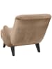 58 aufm Kessel Sessel Kajsa 71x80x101 Bezug Samtvelours Buche schwarz/sand