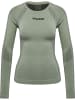 Hummel Hummel T-Shirt Hmlmt Yoga Damen Dehnbarem Atmungsaktiv Feuchtigkeitsabsorbierenden Nahtlosen in SEAGRASS