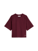 Marc O'Polo DENIM DfC Kurzarm-Sweatshirt relaxed in Merlot Red