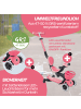 GLOBBER 3in1 Aufsitzrad, Laufrad, Scooter GO-UP BABY 360 LIGHTS in coral pink, Leuchtmod