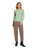 CARTOON Strickpullover mit Rundhalsausschnitt in Green Melange