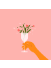 A.S. Création Leinwandbild Canvas Flower Glass Rosa