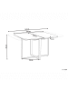 Beliani Esszimmertisch COOPER in Braun/Schwarz - (W) 120 x (H) 75 x (L) 120 cm