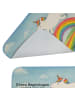 Mr. & Mrs. Panda Duschmatte Einhorn Regenbogen Design mit Spruch in Weiß