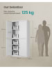SONGMICS Aktenschrank Berend in Grau - (B)80 x (H)180 x (T)40 cm
